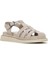 Kadın Vizon Bantlı Deri Comfort Sandalet 25SFD300418 6