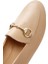 Kadın Bej Deri Maskülen Loafer 25SFD290218 8
