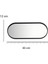 Oval Aynalı Sunumluk Siyah 2'li 12X30, Şık ve Kullanışlı Sergileme Seti 4