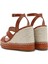 Kadın Taba Bilekten Tokalı Dolgu Topuklu Espadril Sandalet 25SFD443218 7