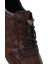 Erkek Kahverengi Kroko Desenli Bağcıklı Deri Sneaker 25SFD692318 8