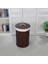 Yuvarlak Katlanabilir Bambu Kirli Çamaşır Sepeti – 75 Litre | Doğal Bambu ve Kanvas Kumaş | Çıkarılabilir Iç Torbalı 1