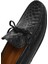 Erkek Siyah Kroko Desenli Deri Casual Loafer 25SFD7544E3 8