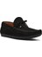 Erkek Siyah Süet Deri Casual Loafer 25SFD754310 6