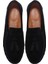 Erkek Siyah Püsküllü Süet Deri Casual Loafer 25SFD754610 6