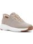 Zero Erkek Bej Kalın Tabanlı Kumaş Sneaker 25SFD69486F 6