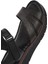 Kadın Siyah Bantlı Deri Comfort Sandalet 25SFD321114 8