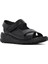 Kadın Siyah Bantlı Deri Comfort Sandalet 25SFD321918 6