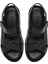 Kadın Siyah Bantlı Deri Comfort Sandalet 25SFD321918 7