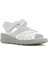 Kadın Beyaz Bantlı Deri Comfort Sandalet 25SFD321814 6