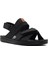 Erkek Siyah Deri Sandalet 25sfd625018 6