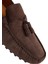 Erkek Gri Püsküllü Süet Deri Loafer 25sfd631510 10