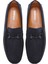 Erkek Lacivert Süet Deri Loafer 25SFD630810 7