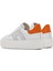 Kadın Beyaz Bağcıklı Kalın Tabanlı Deri Sneaker 25SFD371718 6