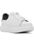 Erkek Beyaz Bağcıklı Kalın Tabanlı Deri Sneaker 25SFD752218 6