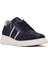 Kadın Lacivert Bağcıklı Kalın Tabanlı Deri Sneaker 25SFD371814 6