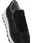 Kadın Siyah Bağcıklı Yandan Fermuarlı Deri Sneaker 25SFD372118 9