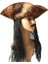 Eskitme Tarz Kahverengi Kumaş Karayip Korsan Jack Sparrow Şapkası Saçlı Hallow 2
