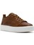 Erkek Taba Bağcıklı Kalın Tabanlı Deri Sneaker 25SFD688326 6