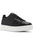 Erkek Siyah Bağcıklı Kalın Tabanlı Deri Sneaker 25SFD688326 6