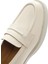 Kadın Krem Deri Maskülen Loafer 25SFD182318 8