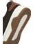Erkek Kahverengi Bağcıklı Kalın Tabanlı Deri Sneaker 25SFD6882FT 8