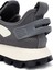 Zero Erkek Gri Bağcıklı Kalın Tabanlı Kumaş Sneaker 25SFD69406F 9