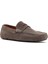 Erkek Vizon Süet Deri Loafer 25SFD630310 6