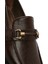 Erkek Kahverengi Deri Klasik Loafer 25SFD6009FT 9