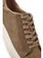 Erkek Bej Bağcıklı Deri Sneaker 25SFD6105V3 9