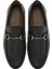 Erkek Siyah Baskılı Deri Casual Loafer 25SFD600126 7