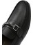 Erkek Siyah Baskılı Deri Casual Loafer 25SFD600126 8