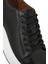 Erkek Siyah Bağcıklı Kalın Tabanlı Deri Sneaker 25SFD610618 9