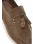 Erkek Bej Püsküllü Süet Deri Casual Loafer 25SFD750310 9