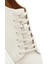 Erkek Beyaz Bağcıklı Kalın Tabanlı Deri Sneaker 25SFD6107FT 10