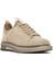 Erkek Bej Bağcıklı Süet Deri Sneaker 25SFD631410 6