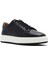 Erkek Siyah Kalın Tabanlı Bağcıklı Deri Sneaker 25SFD630718 7