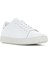 Erkek Beyaz Bağcıklı Deri Sneaker 25SFD640118 6