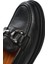 Kadın Siyah Tokalı Deri Loafer 25SFD510118 8