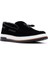 Erkek Siyah Püsküllü Süet Deri Casual Loafer 25SFD681110 6