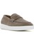 Erkek Vizon Kalın Tabanlı Süet Deri Casual Loafer 25SFD740910 6