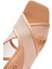 Kadın Bej Bilekten Tokalı Kalın Topuklu Kumaş Sandalet 25SFD44256F 10