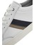 Erkek Beyaz Bağcıklı Deri Sneaker 25SFD674618 9