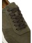 Erkek Haki Bağcıklı Nubuk Deri Sneaker 25SFD6119V3 9