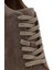 Erkek Bej Bağcıklı Süet Deri Sneaker 25SFD612710 9