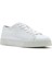 Erkek Beyaz Bağcıklı Deri Sneaker 25SFD6126FT 7