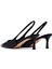 Kadın Siyah Arkası Açık Ince Topuklu Deri Ayakkabı 25SFD494318 7