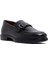 Erkek Siyah Tokalı Deri Loafer 25SFD724418 6