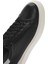 Erkek Siyah Bağcıklı Kalın Tabanlı Deri Sneaker 25SFD700018 10