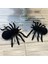 Halloween 11X7 cm Kadife Kaplama Siyah Renk Örümcek Dekor 2 Adet 1